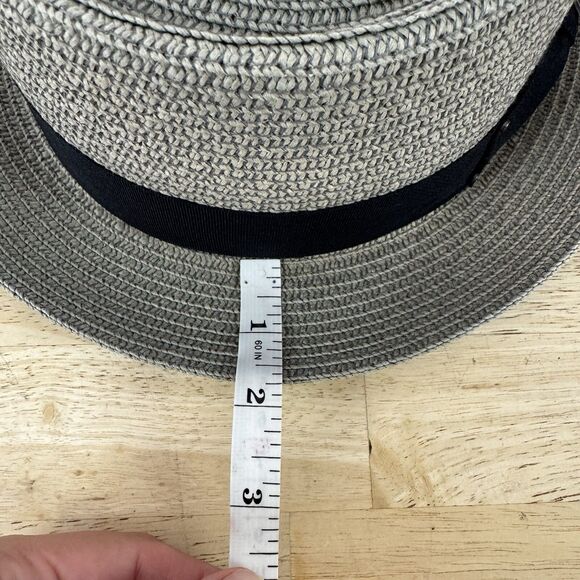 Jaxon Hats Toyo Straw Braid Pork Pie Hat Gray - Picture 8 of 11